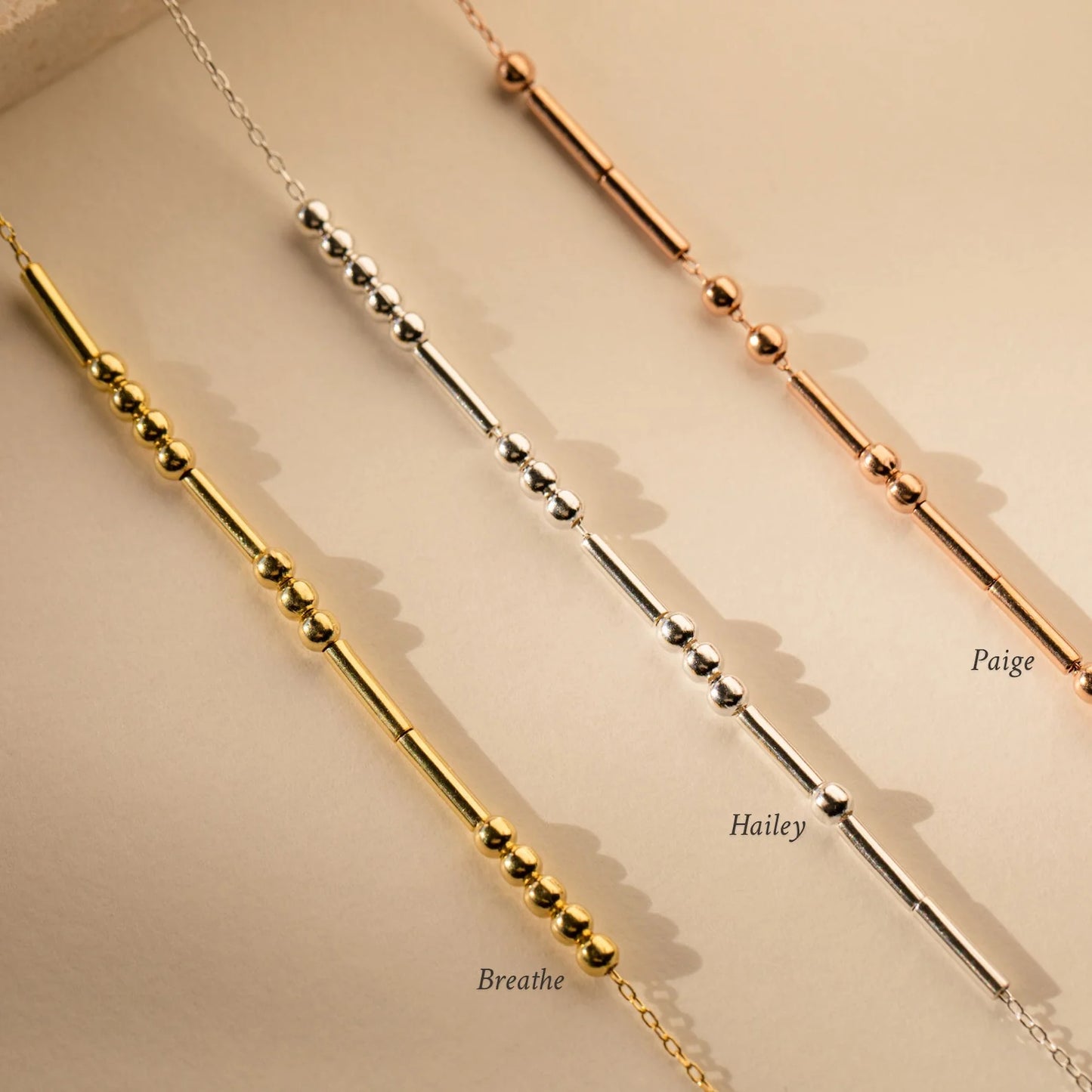 Morse Code Love Necklace